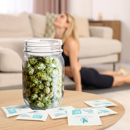 62% RH Size 8 | 6 Pack Two-Way Humidity Control Packs | For Storing 1 oz | Moisture Absorber for Small Storage Containers | Humidifier Packs | Hydration Packets w/Resealable Bag